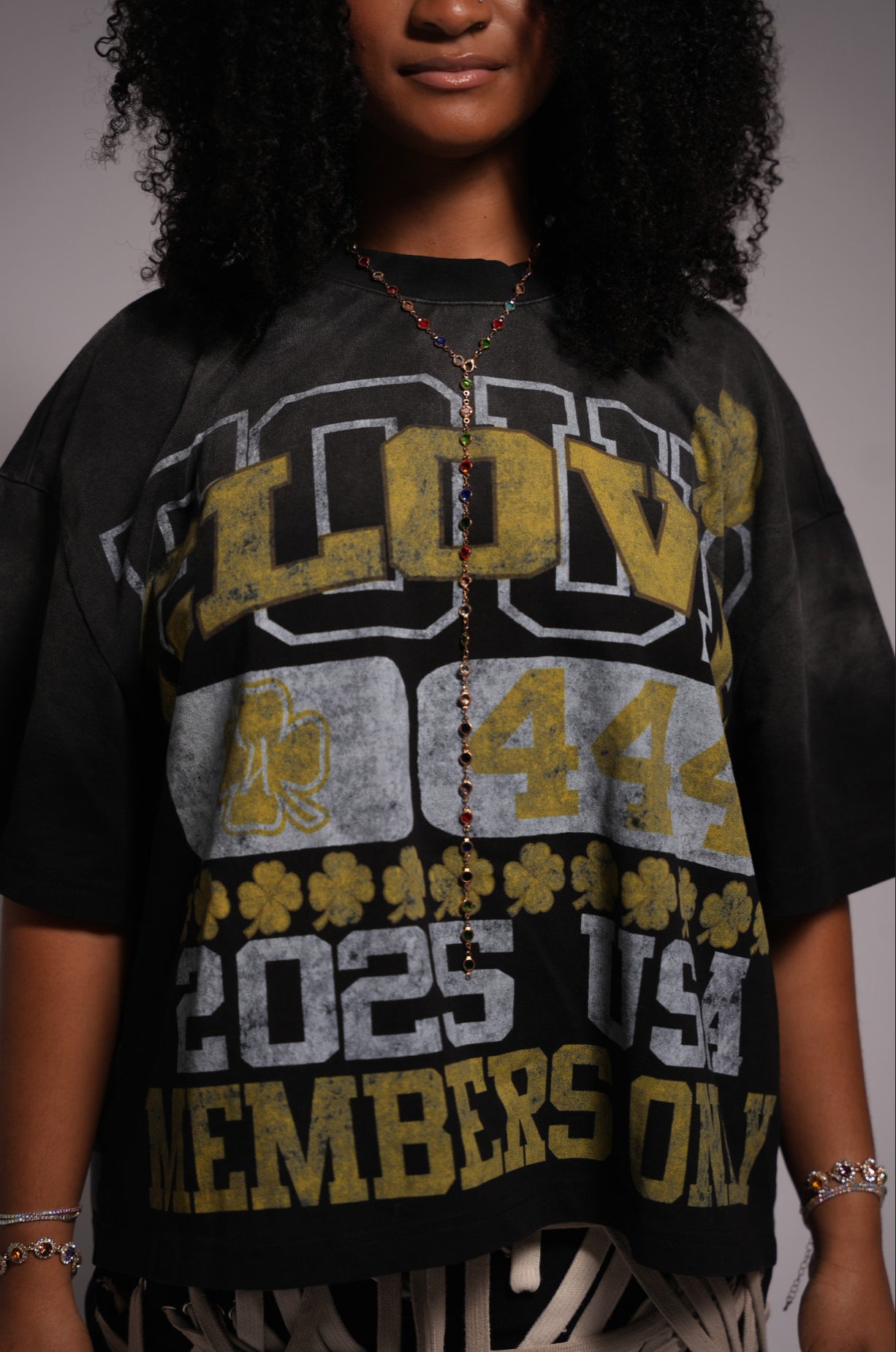 FAITH OVER LUCK CLOVE T-SHIRT