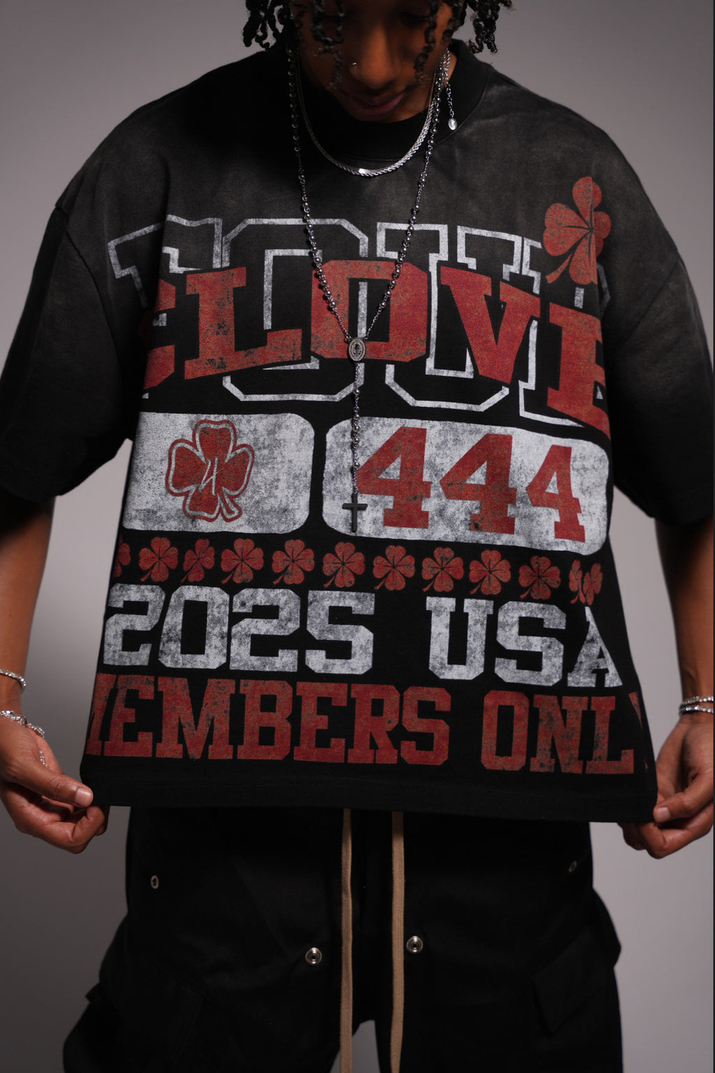 FAITH OVER LUCK CLOVE T-SHIRT