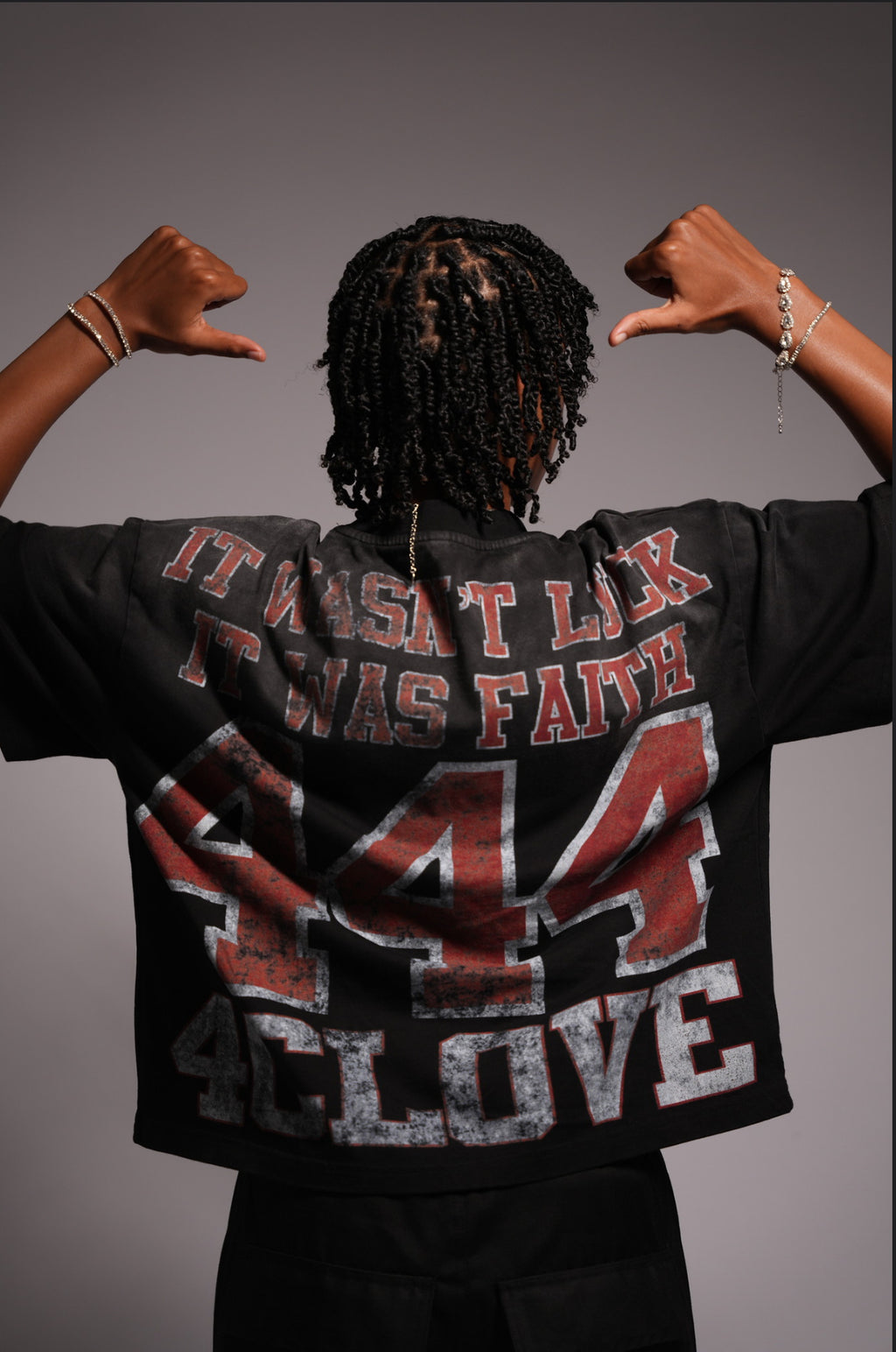 FAITH OVER LUCK CLOVE T-SHIRT