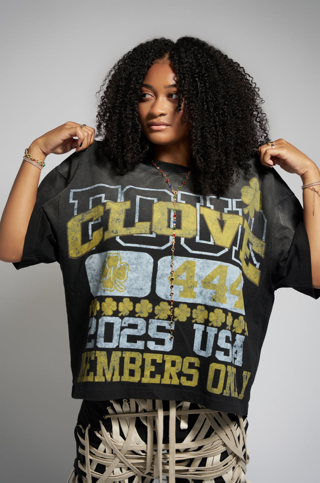FAITH OVER LUCK CLOVE T-SHIRT